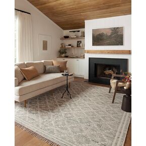 مجموعة Loloi Angela Rose Rivers Collection RIV-02 Lagoon / عاجي 5'-0" x 7'-6" سجادة ذات وجهين in Kuwait