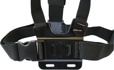 حزام تثبيت على الصدر لكاميرات GoPro - حزام جسم قابل للتعديل + قاعدة تعديل ثلاثية الاتجاهات مع طقم براغي إبهام من الألومنيوم - يناسب جميع موديلات Go Pro Hero القديمة والجديدة - ضمان لمدة عام in Kuwait