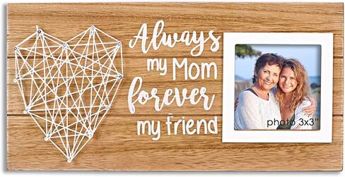 هدايا عيد الميلاد المجيد وعيد الميلاد للأم من ابنة الابن - هدايا أم العروس العريس - إطار صورة ريفي - صورة 3x3 in Kuwait