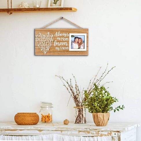 هدايا عيد الميلاد المجيد وعيد الميلاد للأم من ابنة الابن - هدايا أم العروس العريس - إطار صورة ريفي - صورة 3x3 in Kuwait