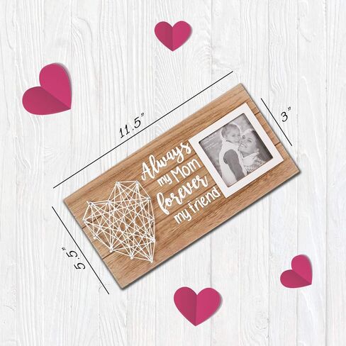 هدايا عيد الميلاد المجيد وعيد الميلاد للأم من ابنة الابن - هدايا أم العروس العريس - إطار صورة ريفي - صورة 3x3 in Kuwait