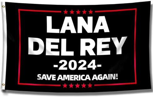 علم لانا ديل ري لعام 2024 بتصميم علم المغني ليزي جرانت من هوكيدو (3×5 قدم، شديد التحمل، بوليستر 150D متين) راية بحلقات نحاسية للاماكن الخارجية والمرآب والسكن الجامعي in Kuwait