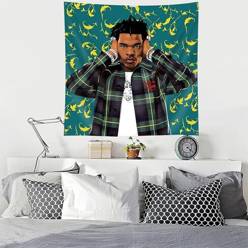 Lil Baby Tapestry Flag 4x4 Feet Funny Wall Banner for Bedroom Living Room College Dorm Wall Decor in Kuwait