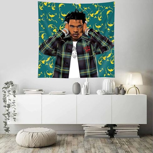 Lil Baby Tapestry Flag 4x4 Feet Funny Wall Banner for Bedroom Living Room College Dorm Wall Decor in Kuwait