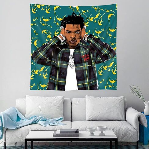 Lil Baby Tapestry Flag 4x4 Feet Funny Wall Banner for Bedroom Living Room College Dorm Wall Decor in Kuwait