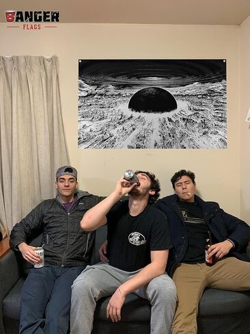 Banger - AKIRA Neo Tokyo City Explosion Anime Cartoon Scene Wall Flag Tapestry 3x5 Feet College Dorm Banner in Saudi Arabia