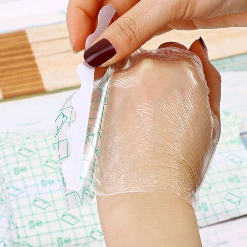 50 ورقة من ضمادات الوشم للعناية اللاحقة مقاومة للماء، ضمادات شفافة لشفاء الجلد الثاني، ضمادات واقية، ضمادات لاصقة، شريط لاصق، ضمادات شفافة، شريط وشم (10 * 12 سم) in Kuwait