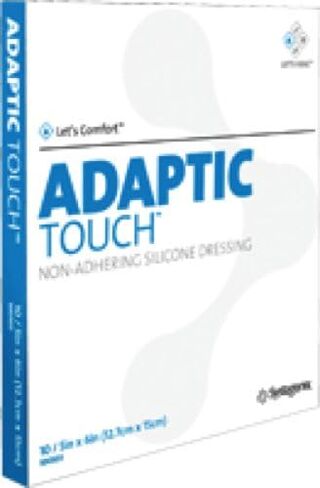 Systagenix Wound Management Adaptic Touch Non-adhering Silicone Dressing 5" x 6", Flexible, Cellulose Acetate Coated with Silicone (Carton of 10 Each) in Saudi Arabia