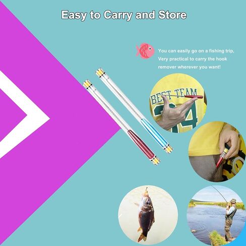 مزيل خطاف الصيد، خطاف الصيد، جهاز إزالة سريع، 4 قطع من الفولاذ المقاوم للصدأ خطاف صيد السمك أدوات وإكسسوارات لصيد الأسماك المياه المالحة المياه العذبة فك الكوبلينج، 4 ألوان in Kuwait