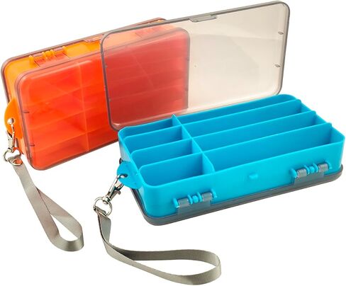 Yimaa Small Tackle Box Fishing Box Tackle Organizer Trays Snackle Container Box Fishing Lure Box Fishing Hooks Containers Plastic Beads Storage Organizer in Kuwait
