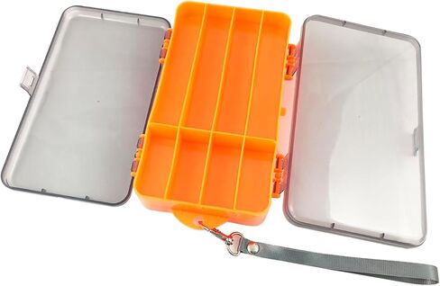 Yimaa Small Tackle Box Fishing Box Tackle Organizer Trays Snackle Container Box Fishing Lure Box Fishing Hooks Containers Plastic Beads Storage Organizer in Kuwait