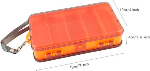 Yimaa Small Tackle Box Fishing Box Tackle Organizer Trays Snackle Container Box Fishing Lure Box Fishing Hooks Containers Plastic Beads Storage Organizer in Kuwait