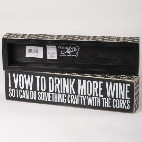 Primitives by Kathy Classic Box Sign, Bring Your Wine to Work Day in Saudi Arabia