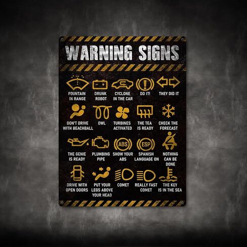 لافتات المرآب - لافتة متجر ميكانيكي ديكور مضحك للأب، علامة معدنية جدارية معدنية للسيارة خالية من الصدأ 9 بوصة × 11 بوصة، ثقوب مثقوبة مسبقًا، مقاومة للطقس in Kuwait