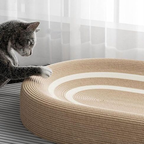 سرير خدش للقطط من يهرلكس، وسادة خدش للقطط، لوح خدش للقطط الكبيرة، لوح خدش للقطط في الاماكن المغلقة، سرير بيضاوي متين للقطط والاثاث والاريكة in Kuwait