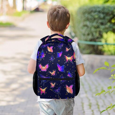 Butterfly School Backpack for Girls Boys, 16 Inch Backpacks for Kids Age 10-12, Fashion Lightweight Bookbag for Travel in Saudi Arabia