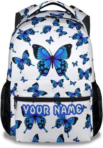Butterfly School Backpack for Girls Boys, 16 Inch Backpacks for Kids Age 10-12, Fashion Lightweight Bookbag for Travel in Saudi Arabia