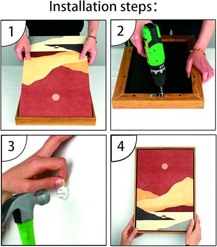 LTYHHK إطار عائم لمطبوعات قماش 1 × 14 بوصة، إطارات عائم عميقة 5/8-7/8 بوصة للوحات القماش، إطار عائم لمطبوعات الزيت، طلاء ماسي، طلاء بالأرقام (LB114) in Kuwait