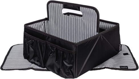 Baby Diaper Caddy and Car Organizer for Accessories: Large Portable Boy or Girl Nursery Storage Bin for Changing Table with Changing Pad: Baby Registry Shower Gift: Baby Stuff in Saudi Arabia