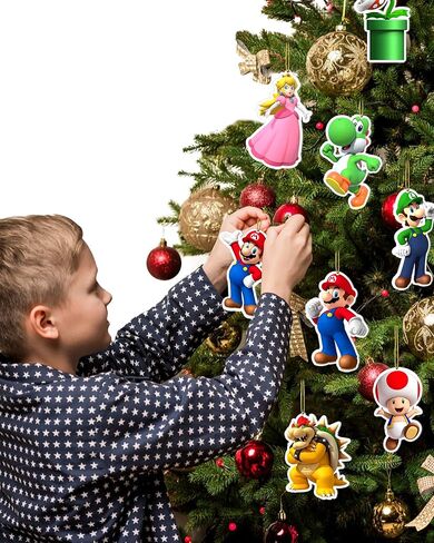 8 قطع زينة شجرة عيد الميلاد، زينة شجرة عيد الميلاد بالحبال، أفكار بضائع عيد الميلاد ديكور العطلات in Kuwait