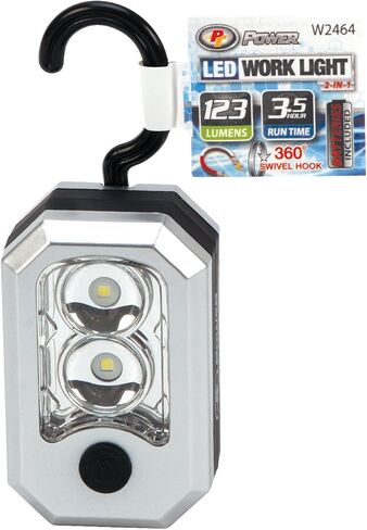 Performance Tool W2364 123 Lumen Compact LED Work Light With Hook & Magnetic (Sold as 1 Flashlight) in Saudi Arabia