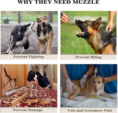 كمامة كلب باركليس، كمامة مريحة مبطنة وناعمة للعض والمضغ، كمامة قابلة للتعديل للكلاب الصغيرة والمتوسطة والكبيرة كورجي لابرادور، تسمح بالشرب واللهاث in Kuwait