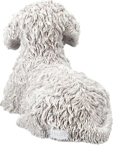 Pacific Giftware Bichon Frise Puppy Lying Down Figurine, 8.07-inch Length, Tabletop Decoration in Saudi Arabia