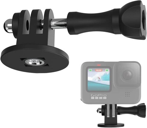 Tripod Mount Adapter, Charchendo Monopod Mount with Thumbscrew for GoPro Hero 10 9 8 7 6 5 4 3+, DJI Osmo, Sony and Other Action Cameras Accessories (2 Pack-Black) in Kuwait