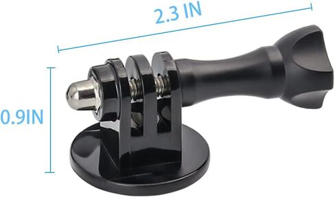 Tripod Mount Adapter, Charchendo Monopod Mount with Thumbscrew for GoPro Hero 10 9 8 7 6 5 4 3+, DJI Osmo, Sony and Other Action Cameras Accessories (2 Pack-Black) in Kuwait