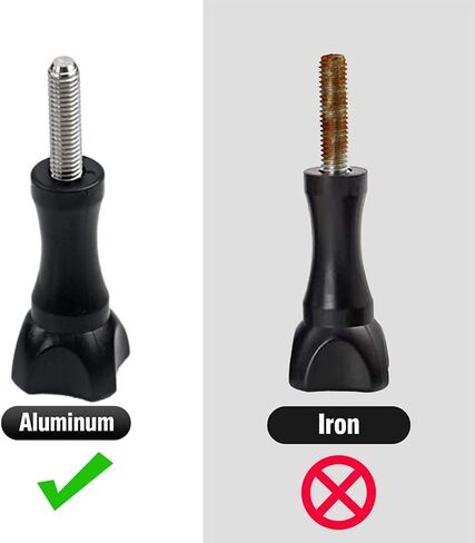 Tripod Mount Adapter, Charchendo Monopod Mount with Thumbscrew for GoPro Hero 10 9 8 7 6 5 4 3+, DJI Osmo, Sony and Other Action Cameras Accessories (2 Pack-Black) in Kuwait