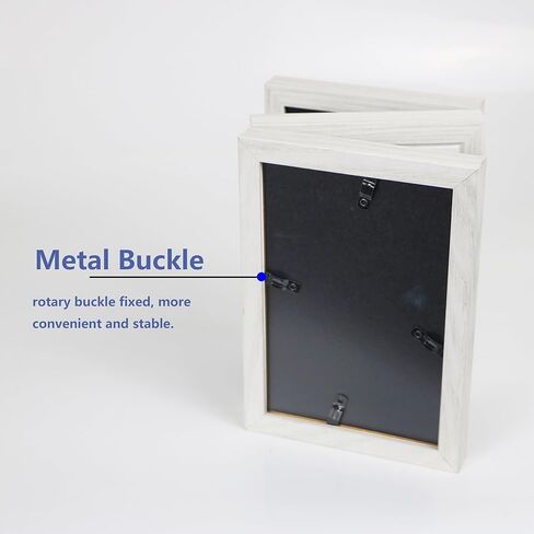 Trifold Picture Frame 4x6 Three Photo Collage Frame Hinged Foldable Frame for Tabletop,Gift for Mother,Friend in Kuwait