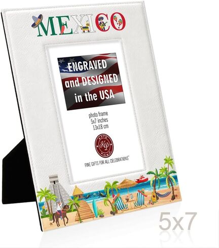 إطار صورة KATE POSH Mexico، كانكون، بويرتو فالارتا، بلايا ديل كارمن، جزر موخيريس، لوس كابوس، كابو سان لوكاس، عطلة عائلية في المكسيك، إطار صورة للزفاف أو الذكرى السنوية (5x7-عمودي) in Saudi Arabia