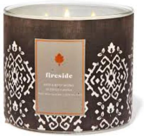 Fireside Candle ~ 3 Wick ~ 2021 ~ White Barn Candle ~ Bath and Body Works in Saudi Arabia