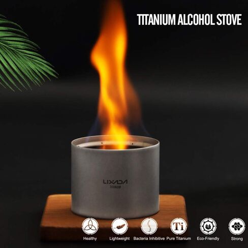 LIXADA Mini Lightweight Titanium Stove ALC-ohol Stove Support Bracket Cross Stand Cross Stand Rack for Outdoor Camping Backpacking Hiking etc in Saudi Arabia