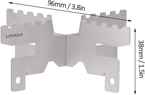LIXADA Mini Lightweight Titanium Stove ALC-ohol Stove Support Bracket Cross Stand Cross Stand Rack for Outdoor Camping Backpacking Hiking etc in Saudi Arabia
