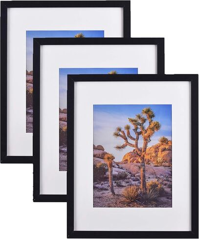 إطارات صور سوداء مقاس 20 × 24 بوصة غير لامعة إلى صور مقاس 16 × 20 بوصة، زجاج بوليسترين للتعليق على الحائط (3 مجموعات) in Saudi Arabia