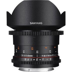 Samyang SYDS14M-C VDSLR II 14mm T3. عدسة 1 عريضة الزاوية لكاميرات Canon EF in Kuwait