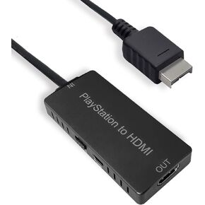 كابل HDMI عالي الدقة من KUSTOMAZING لجهاز Playstation 2 ولوحدة تحكم Playstation 1، ومحول PS1/PS2 إلى HDMI جودة فيديو محسنة، ومحول HD مع مفتاح 4:3/16:9، بدون تردد راديو in Kuwait