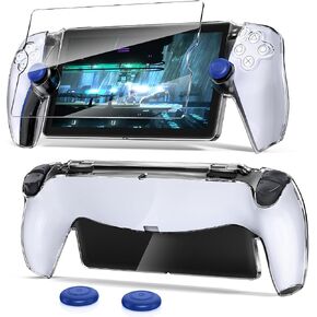 حافظة واقية مطورة لبوابة PlayStation مع واقي الشاشة وغطاء عصا التحكم، وغطاء صلب فائق الوضوح من البولي كربونات مع حماية كاملة ومجموعة ملحقات مقابض الإبهام غير القابلة للانزلاق لبوابة PS in Kuwait