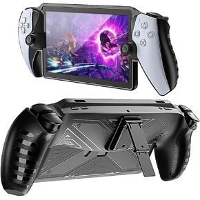 حافظة حماية جوريكسر لبوابة بلاي ستيشن مع مسند، حامل واقي من السيليكون المرن الناعم، حماية كاملة وملحقات غطاء مقبض غير قابل للانزلاق لمشغل بلاي ستيشن عن بعد - أسود in Kuwait