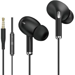 XINFUN 3.5mm in-Ear Headphones with Mic,Lightweight Wired Headphones for Music Sports（Black in Saudi Arabia