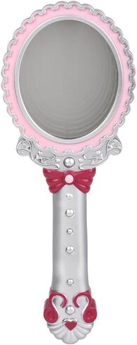 Forest & Twelfth 2-in-1 Magic Light Up Mirror - Pretend Makeup Mirror with Lights, Compact Mirror Addition for Kids Pretend Play Kit Mirror for Girl, Teens, Features Fun Color-Changing Light Show in Kuwait