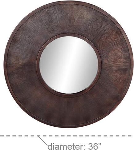 Deco 79 Wall Mirrors, Large, Silver, Bronze in Saudi Arabia