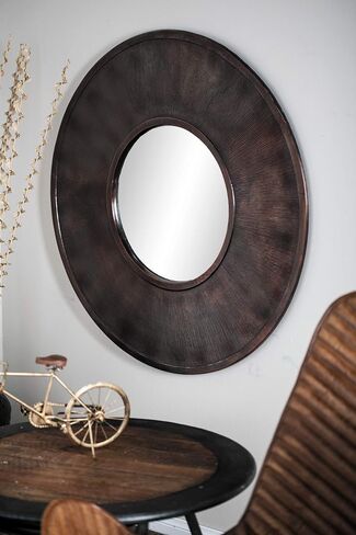 Deco 79 Wall Mirrors, Large, Silver, Bronze in Saudi Arabia