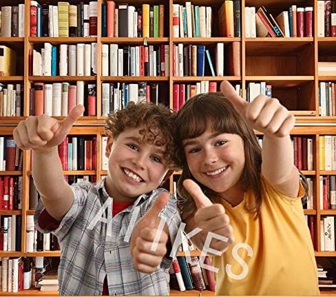 AIIKES 7x5FT خزانة الكتب خلفية التصوير الفوتوغرافي مكتبة المدرسة دراسة رف الكتب مشهد الأطفال خلفيات التصوير الفوتوغرافي خلفيات التصوير الفوتوغرافي المخصصة لاستوديو الصور 11-440 in Saudi Arabia