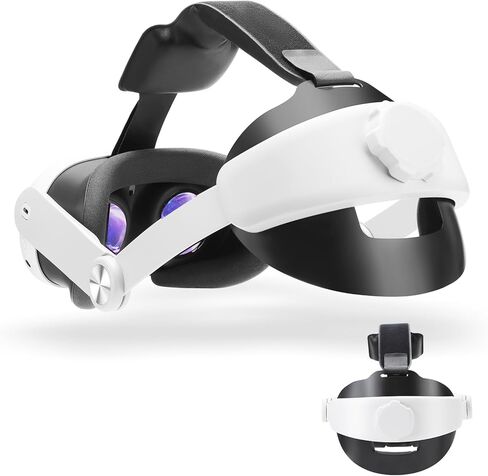 Doyosh Adjustable Meta Quest 3 Head Strap, Comfort Adjustable Elite Replacement Strap for Oculus Quest 3 Accessories, Head Straps for Enhanced Support Comfort in VR, Suitable for Children and Adults in Kuwait