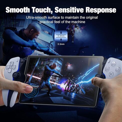 واقي شاشة MoKo متوافق مع مشغل PlayStation Portal Remote Player، 4 عبوات من طبقة الزجاج المقوى المقاومة للخدش بقوة 9H، طبقة شاشة لبوابة PS5، خالية من الفقاعات، مضادة لبصمات الأصابع in Kuwait