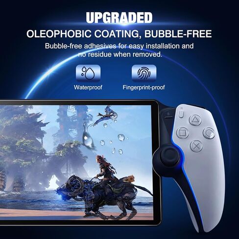 واقي شاشة MoKo متوافق مع مشغل PlayStation Portal Remote Player، 4 عبوات من طبقة الزجاج المقوى المقاومة للخدش بقوة 9H، طبقة شاشة لبوابة PS5، خالية من الفقاعات، مضادة لبصمات الأصابع in Kuwait