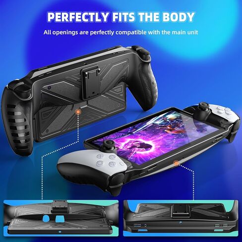 Protective Cover for PlayStation Portal Skin Non-Slip Soft TPU Kickstand Case Cover Ps Portal Protector with Full Protection Accessory for PlayStation Portal Remote Player in Saudi Arabia