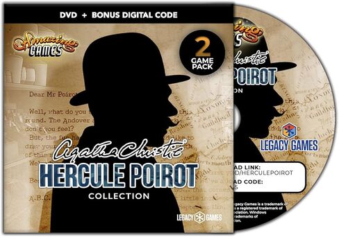 Legacy Games Mystery Hidden Object Games for PC: Hercule Poirot (2 Game Pack) - PC DVD with Digital Download Codes in Kuwait